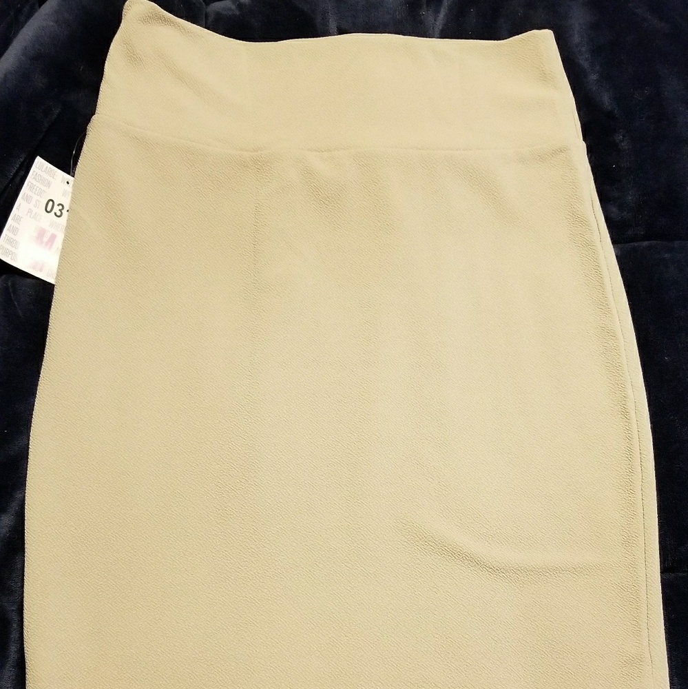 NWT Medium LulaRoe Cassie Skirt-Ivory/Cream